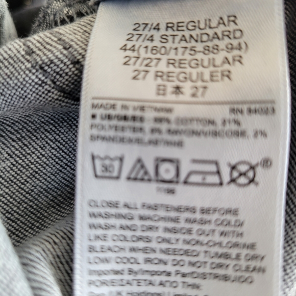 Gap 27/4 NWT Super Skinny Contoured Waistband Super Stretch Washed Black Jeans - Picture 6 of 9